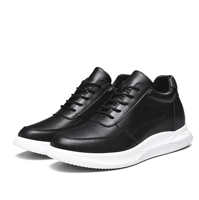 

Sneakers Heightening Shoes Shoes Height Increase Shoes Leather Shoes Insoles 8CM Man Daily Life Height Increasing Shoes Size 43