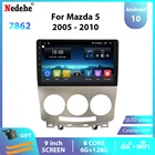 Автомобильный радиоприемник 6G + 128G, Android 10,0, мультимедийный плеер для MAZDA 5 2005-2010, автомобильный стерео GPS, 2 DIN, Wi-Fi, 4G