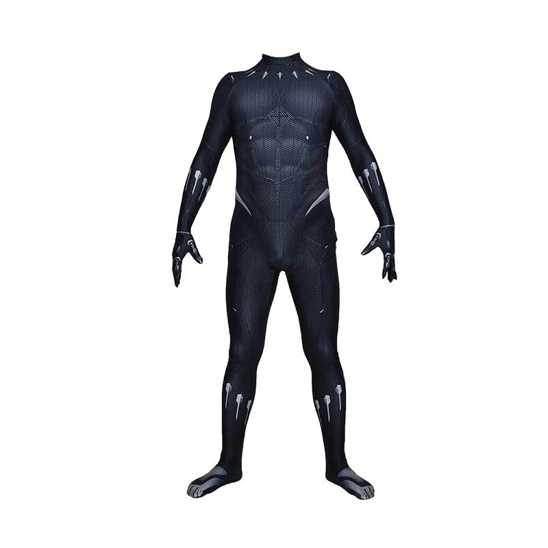 

Adults Kids Panther Cosplay Costume Superhero Black Zentai Suit Halloween Bodysuit