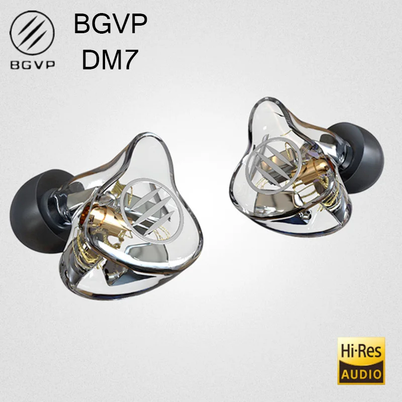 Купи BGVP DM7 6BA Driver Monitor Earphone In Ear Noise Canceling Detachable Audio Mmcx cable headset hifi dj music earbuds earphones за 17,399 рублей в магазине AliExpress