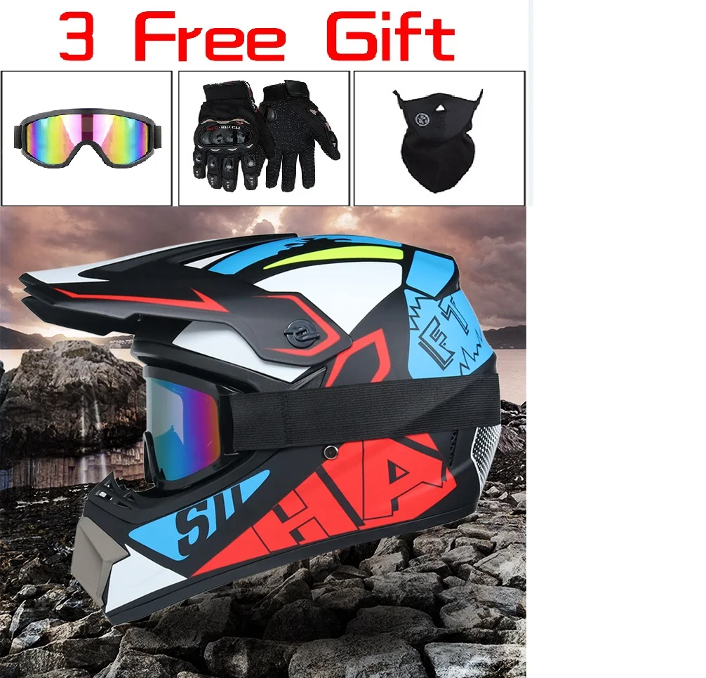 

Off-road Cartoon Children Motorcycle Helmet Professional Racing Motocross Casque hors route Casque Moto Capacete Moto Casco