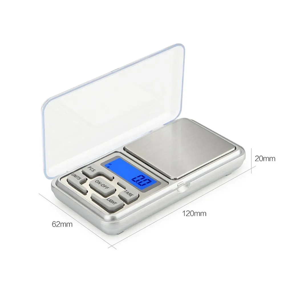 

500/0.1g LCD Portable Mini Electronic Digital Scales High Precision Pocket Case Postal Kitchen Jewelry Weighting Balance Scale