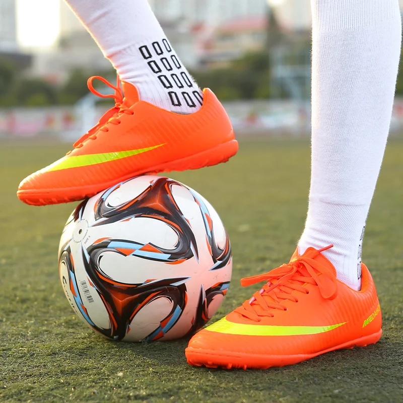 Дизайнерская детская обувь для мальчиков-подростков Zoom Phantom Venom Pro TF Superfly 7 Elite Orange