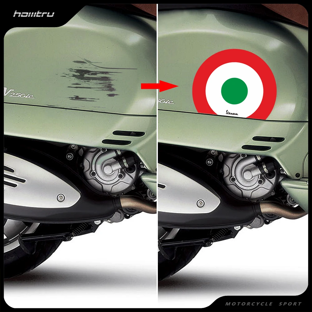 

Наклейки на мотоцикл с итальянским флагом, наклейки на чехол для VESPA