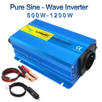 car dc 12v to 230v 500w1200w peak portable car power pure sine wave euauukuniversal socket full power inverter