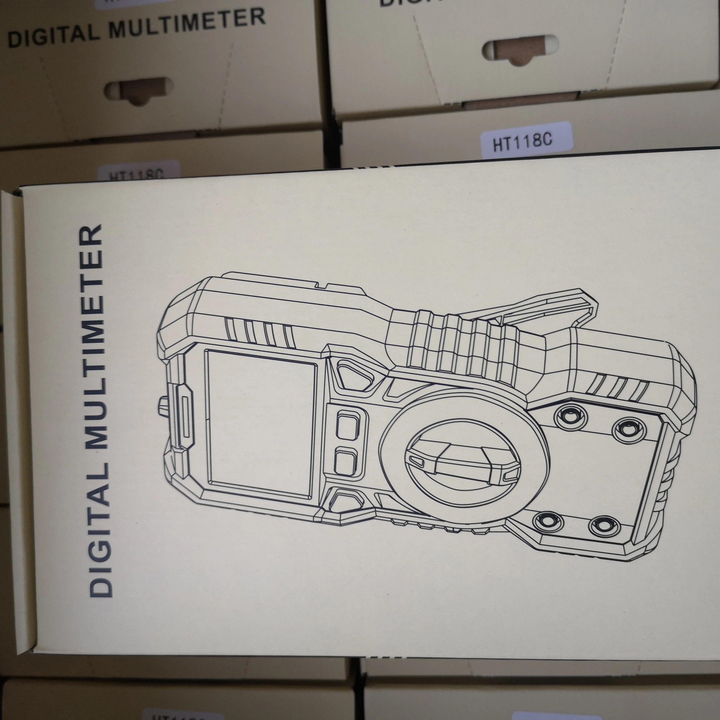 Бренд ЖК-дисплей Цифровой мультиметр портативная подсветка AC DC Амперметр