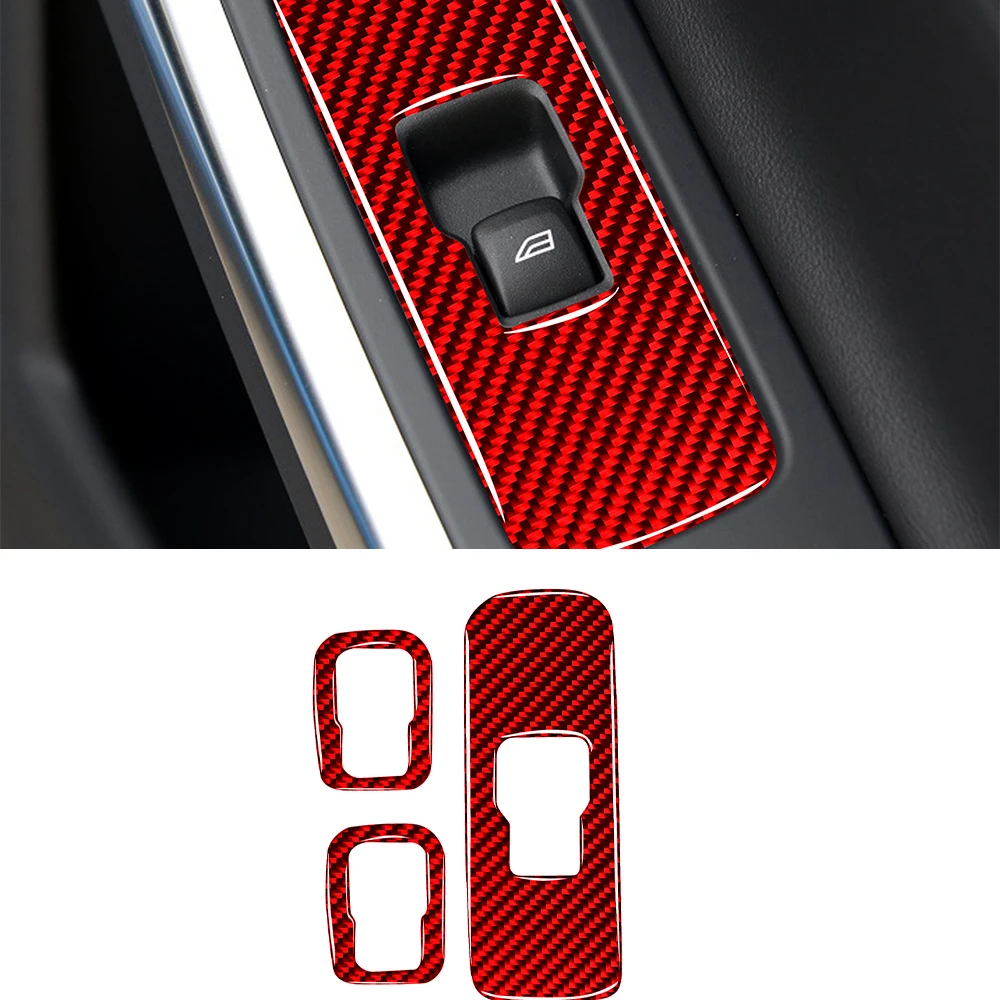 

Для Volvo S60 V60 2010-2017 Кнопка оконного подъемника декоративная крышка наклейка переводная отделка аксессуары для интерьера автомобиля углеродн...