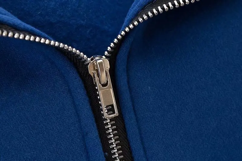 

Plus size solid black hoodies women loose Sweatshirts 2020 NEW spring autumn casual ladies blue zipper hooded jackets female