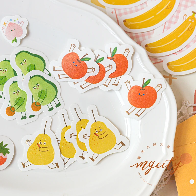 Милый Животные Еда Кофе этикетка для записи бумажные наклейки украшения стены