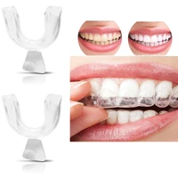 8pcslot thermoformedvteeth whitening mouth trays tools plastic dental splint trays household oral care veneers teeth