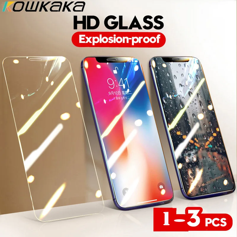 1-3 шт полное практичное Покрытие Закаленное стекло для iPhone 7 11 Pro XS Max X XR 8 6 6s Plus 5 5S SE