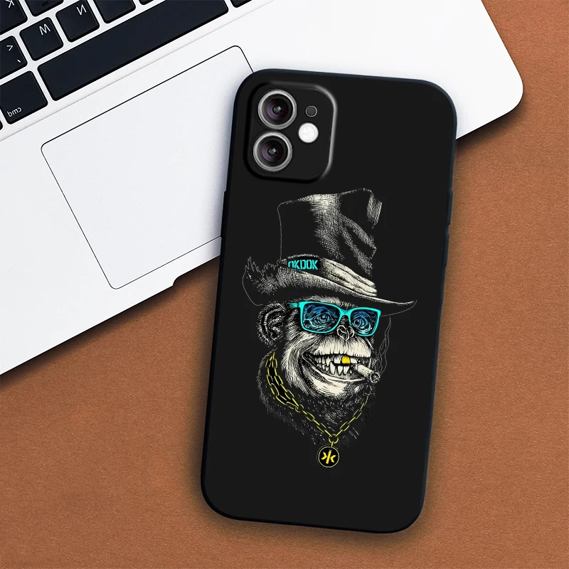 

NOHON design smart note 9 pro 10 8 King Kong pattern 8a 9a 9c phone case for redmi k40 pro k30 ultra liquid silicone back cover