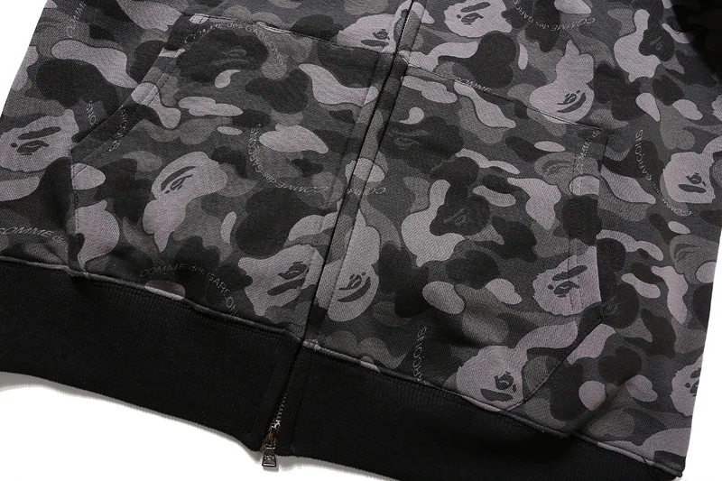 

Shark Hoodies Fall Winter Men Casual Camouflage Fleece HoodedOversized Sweatshirts Streetwear Top Clothing