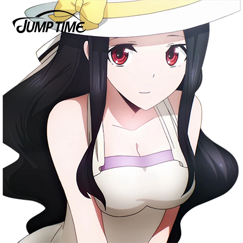 Автомобильные наклейки JumpTime 13 см x 12 7 сексуальная женская наклейка Mahouka Koukou no