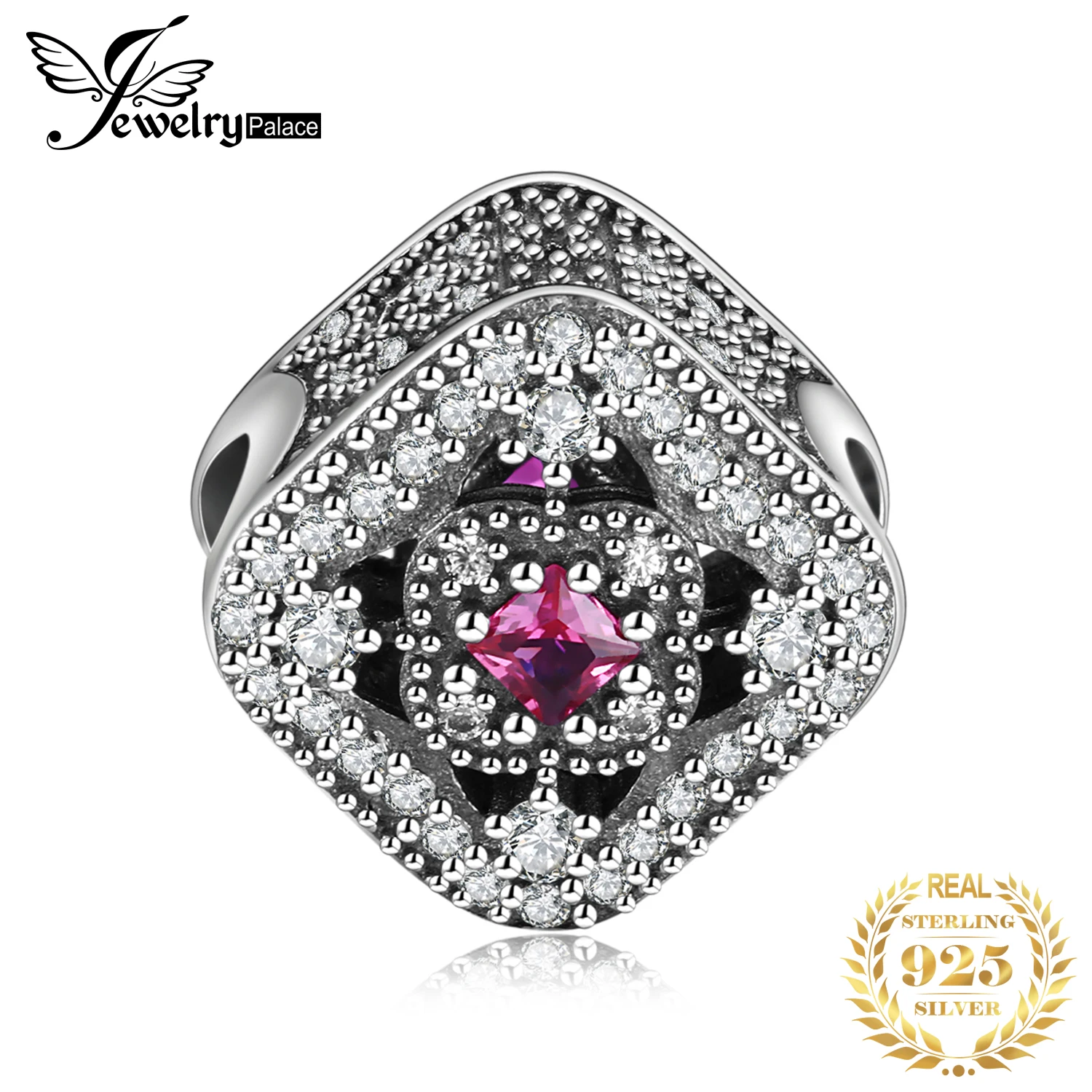 Jewelrypalace 925 пробы серебряный блеск клоун жемчужный бисер Подвески Fit Браслеты