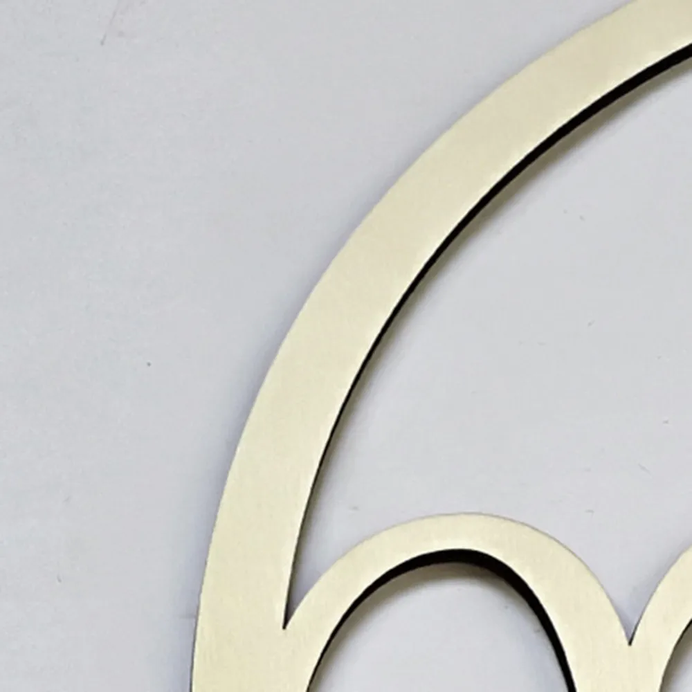 Золотой Деревянный Свадебный круглый стул на спине Креативный кулон английская