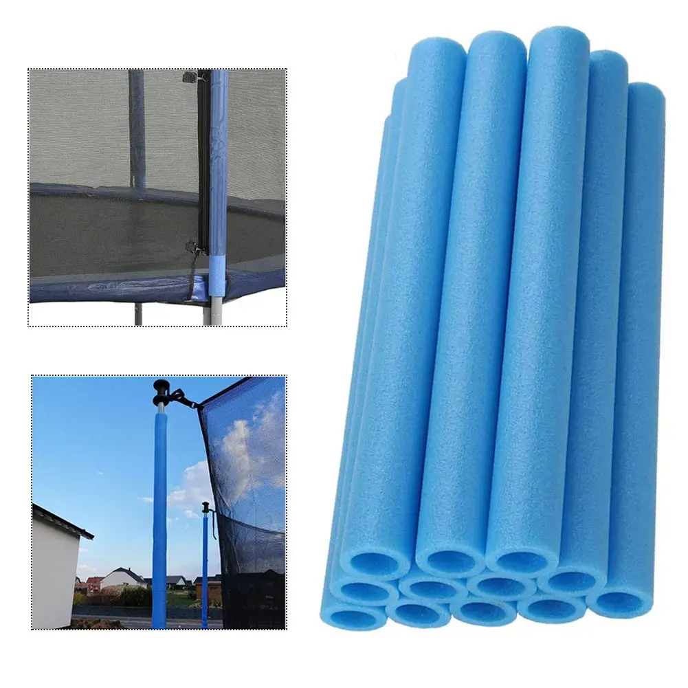 10PCS 40CM Trampoline Poles Cover Padding Foam Tubing Foamed Pipe Sponge Casing Protective Pole Sleeves Blue | Спорт и развлечения