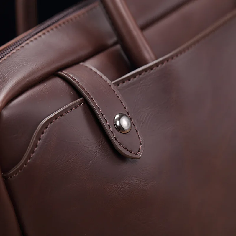 Портфель мужской из искусственной кожи водонепроницаемый большой мессенджер на