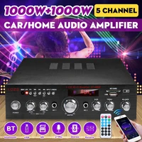 av608 2000w 5 ch bluetooth hifi stereo amplifier digital karaoke amplificador audio home theater amplifiers reverb mic fm usb sd