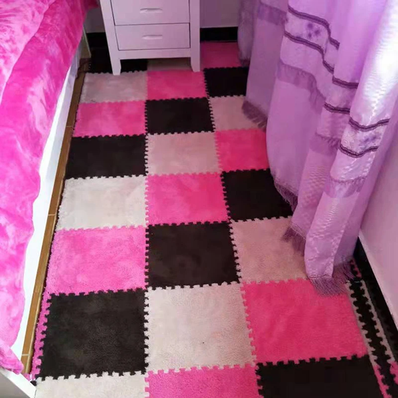 DIY 30*30*1 см гостиная спальня детские мягкие ковры волшебные Лоскутные коврики