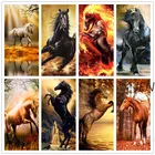 Алмазная 5D Вышивка Jenkins с животными, интенсивная лошадь, вышивка крестиком, алмазная живопись, распродажа, полный набор для украшения дома, подарок