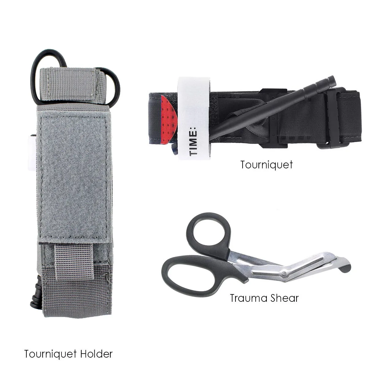 Тактический жгут с одной ручкой сдвиг травм облегченная модульная система