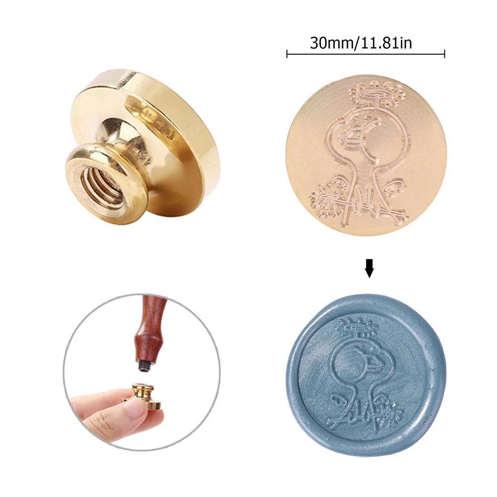 

Animal Sealing Wax Stamp Retro Replace Copper Head Envelope Decor Craft Tools Scrapbooking Wedding Decorative Stamps