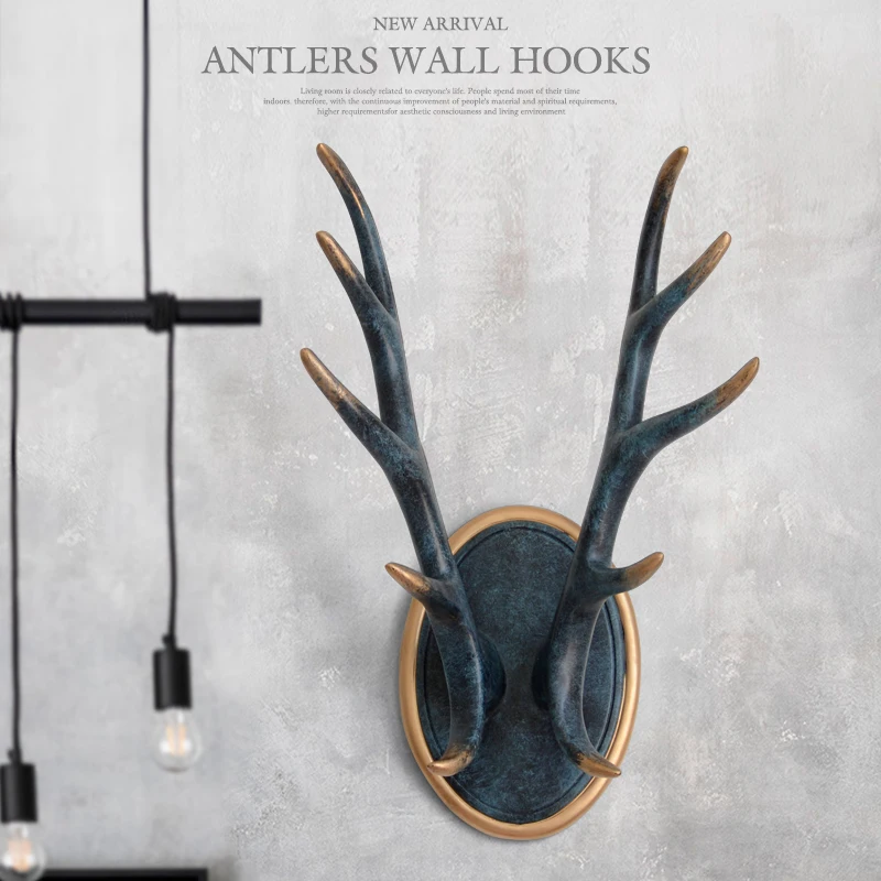 

WALL HOOKS FOR HANGING CLOTHES COATS WALL STAND KEYS HANGER RESIN ANTLERS WALL HOOKS HOME DECORATIONS FOR WALL
