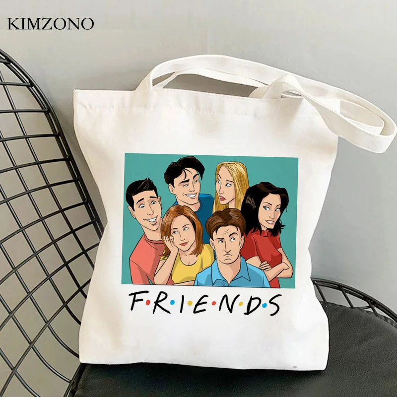 

Сумка для покупок Friend Tv, продуктовая Джутовая сумка, Экологичная сумка для покупок, Холщовая Сумка для покупок, на заказ