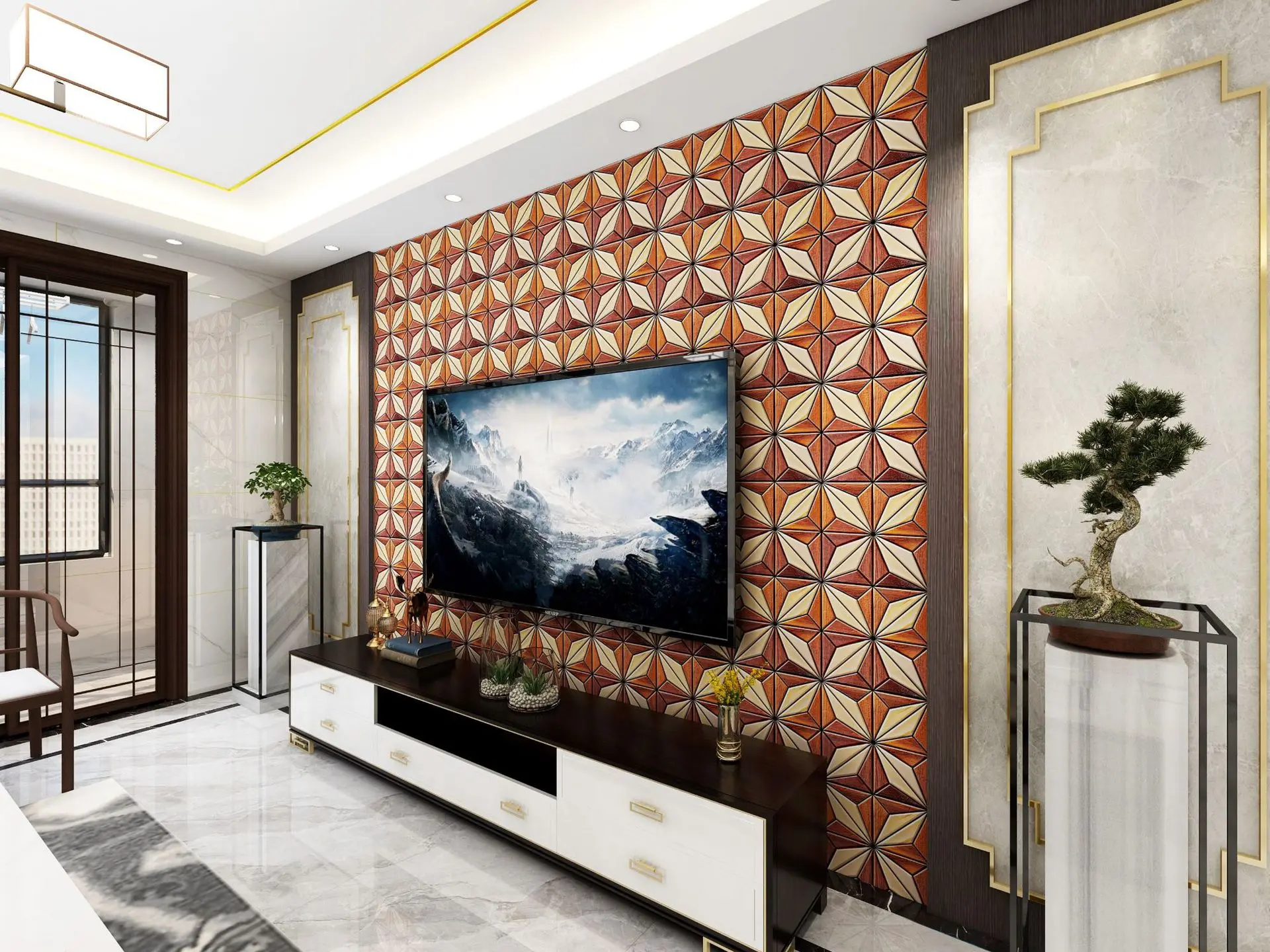 10pcs 3d tile wall stickers self adhesive diy stone pattern home decoration kitchen living room waterproof brick wall stickers free global shipping