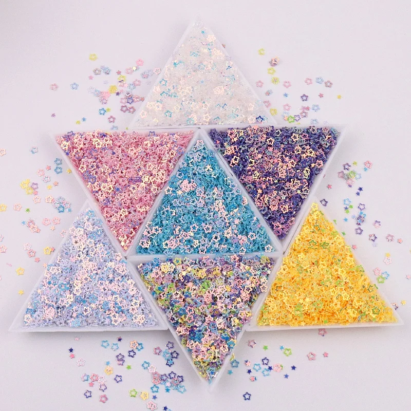 4 мм полые сливы блестки микс сверкающие мгновенной проявки Macaroon блестящее