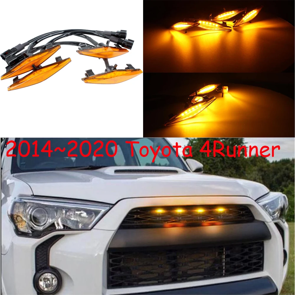 Автомобильный бампер головной светильник для 4runner Дневной 2014 ~ 2020y DRL