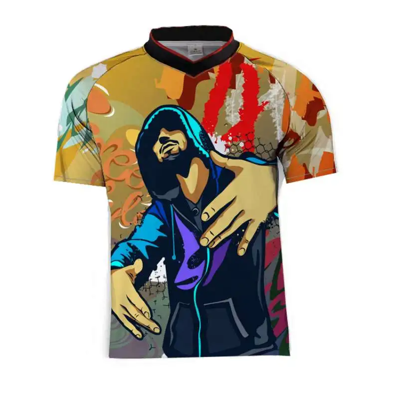 K Футболка для верховой езды moto cross Jersey mx Running ropa mtb, рубашка для горного велосипеда, одежда для мотокросса - Цвет: K