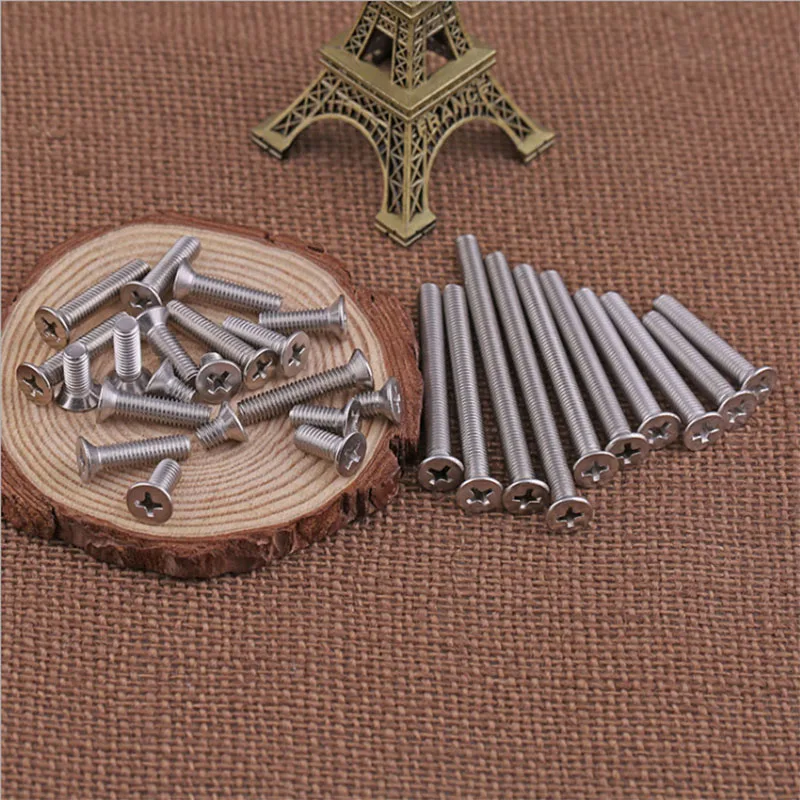 Philips с плоской головкой км 304 Нержавеющая сталь крест болт потайной GB819 M2 M2.5 M3 M4 30