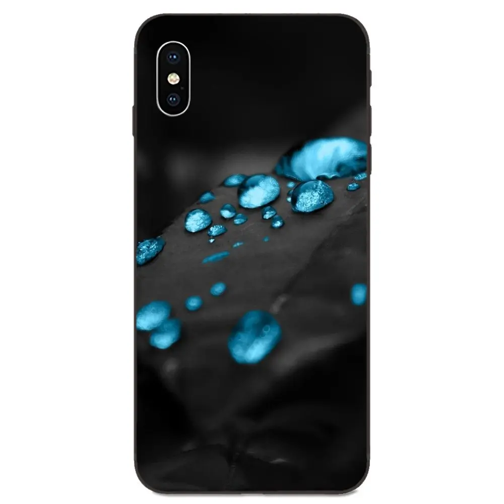 Для Xiaomi Redmi Mi Note 2 3S 8 9 Lite SE Pro ТПУ Новый Модный черный узор в виде капель воды |