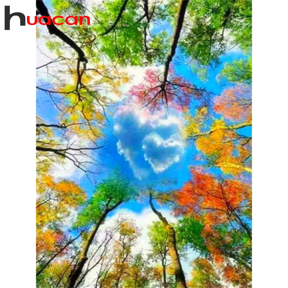 Алмазная картина Huacan с квадратными/круглыми камнями набор для алмазной вышивки