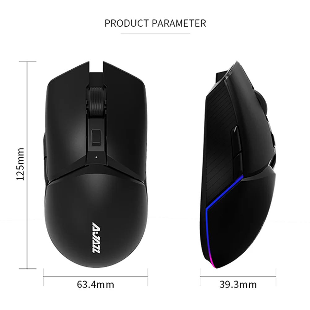 

Ajazz i309Pro RGB Gaming Mouse Rechargable PAW3338 16000 DPI 8 Buttons 2.4Ghz Wireless Mouse Gamer Mice For PC Computer Laptop