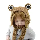 Зимние шапки, милые женские, шляпа лягушки, вязаная шапочка, костюм, шапка, шапка, подарок для женщин, шапка в стиле хип-хоп, реквизит для фотосъемки, вечеринки