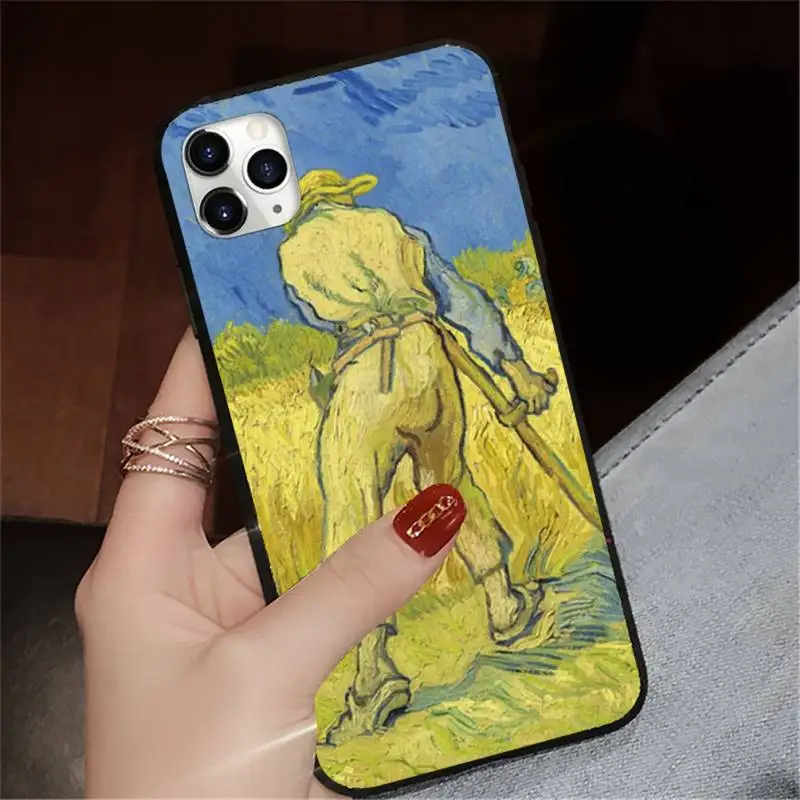

Van Gogh Skull Tardis Phone Case for iPhone 11 12 pro XS MAX 8 7 6 6S Plus X 5S SE 2020 XR mini