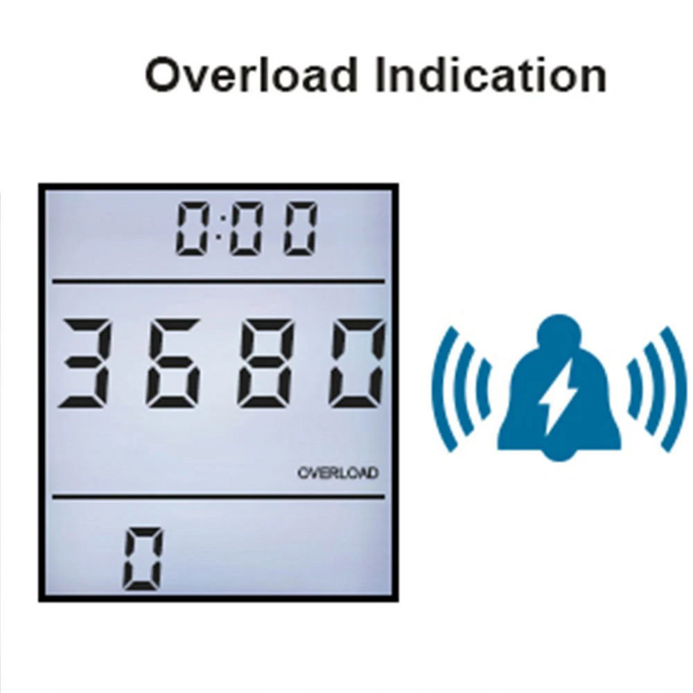 

Digital Power Meter AC Power Meter 220V Backlight LCD Electric Energy Meter Power Monitor EU Plug Socket Power Kilowatt Power