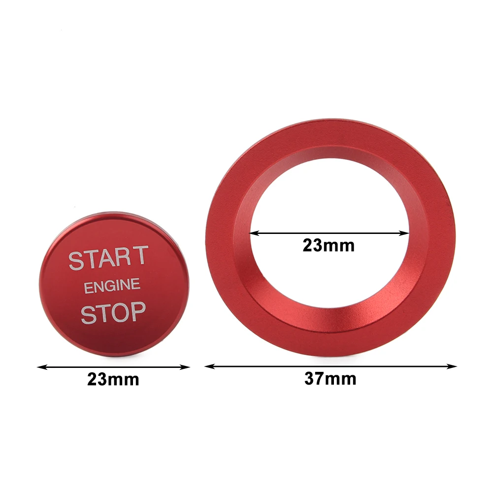 Автомобильная кнопка зажигания без ключа с кольцом для Land Rover Range Evoque Sport Jaguar XJ XF Xe