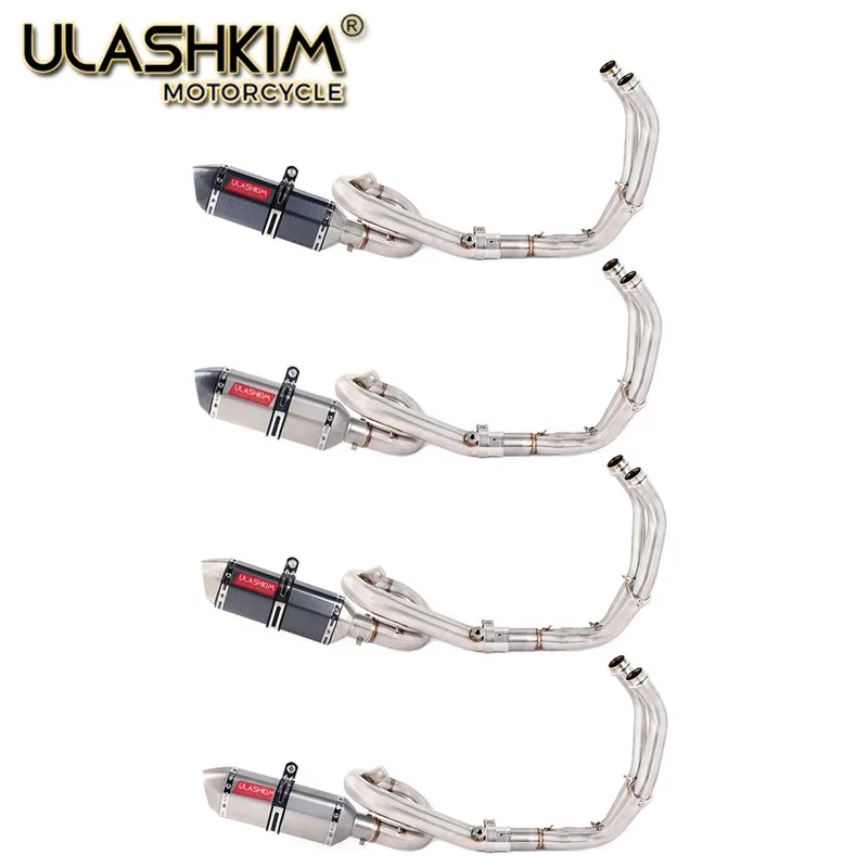 Выхлопная Передняя труба мотоцикла глушитель полная система без шнуровки для