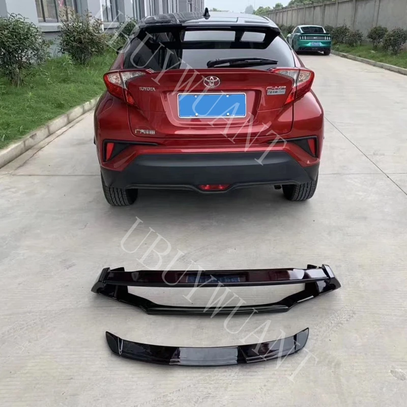 Задний спойлер багажник крыло, крышка для Toyota CHR аксессуары ABS Экстерьер автомобиля задний спойлер для Toyota C-HR