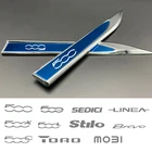 2 шт., металлическая 3d-эмблема для кузова автомобиля Fiat 500 500 C 500L 500X 500e Bravo Toro Albea Talento Van Albea