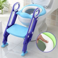 kids toilet training trainer non slip childrens toilet seat baby soft cushion potty stepladder with safe handles