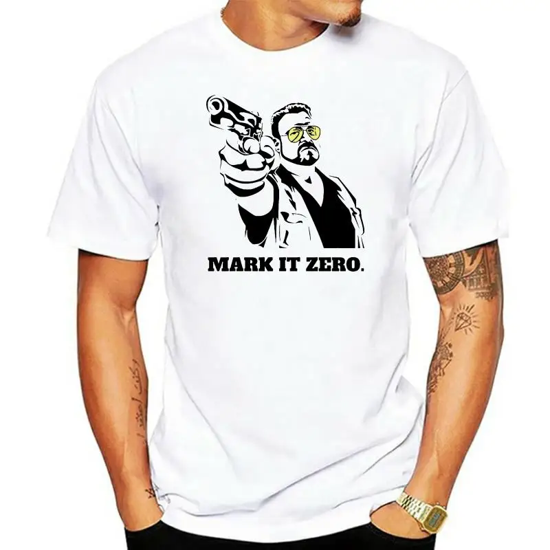 

Mark It Zero T Shirt Top The Big Lebowski Film Movie American Breathable Tops Tee Shirt