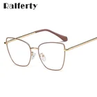 Ralferty Ретро женские очки оправа для близорукости по рецепту анти синие очки декоративная металлическая рама очки lunette oculos