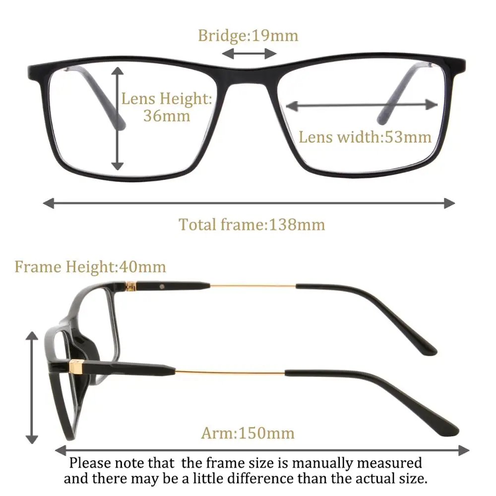 Uoouoo anti blue rays myopia glasses men prescription eyewear frames nearsightness customzied degree photochromic 6145 |