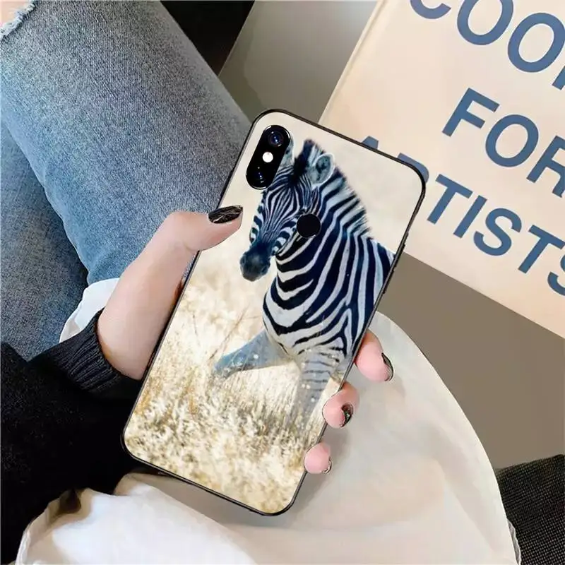 

Cute black and white Animal zebra Phone Case For Xiaomi Redmi note 7 8 9 t max3 s 10 pro lite coque funda shell cover