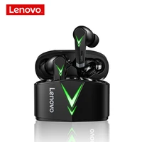 lenovo lp6 tws earphones wireless bluetooth 5 0 low latency gaming headphones with mic 3d stereo bass sports waterproof headset